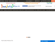 Tablet Screenshot of dancejewelryonline.com